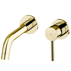 Смеситель для раковины FDesign Flusso FD1-FLS-3PA-55 Gold 