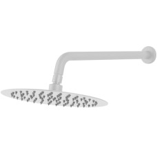 Душевая лейка круглая тропическая FDesign Inula FD8-513-33 White
