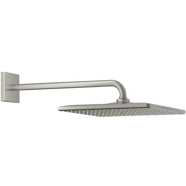 Palarie de dus cu brat Grohe Rainshower D310 Cube Supersteel