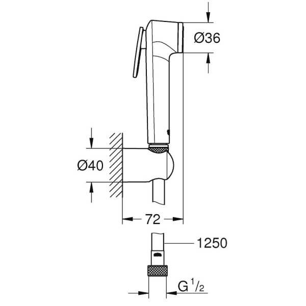 Гигиенический душ Grohe Tempesta F-Trigger 1025302431
