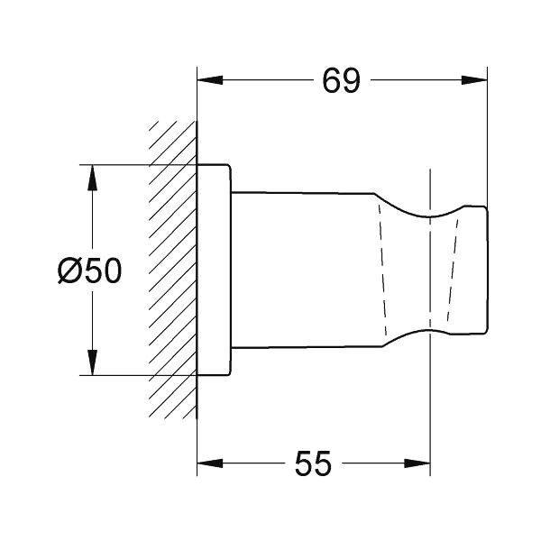 Suporta para dus Grohe Rainshower 27074DC0