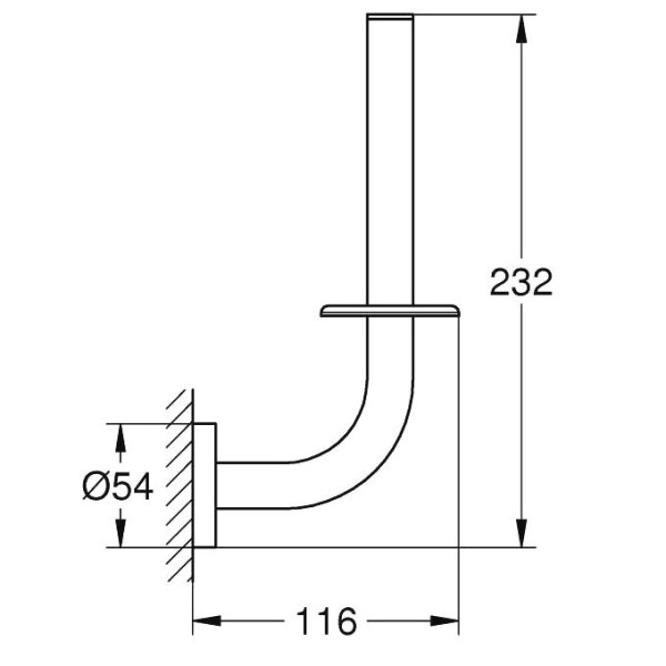 Suport hartie igienica Grohe Essentials 40385AL1