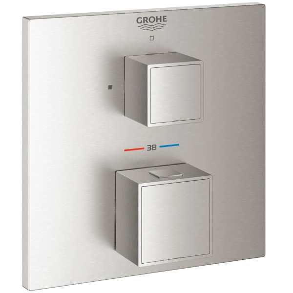 Baterie pentru dus Grohe Grohtherm Cube Supersteel