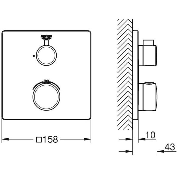 Смеситель для душа Grohe Grohtherm 1022152430