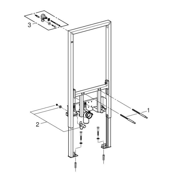 Cadru pentru montare bideu Grohe Rapid SL 38553001