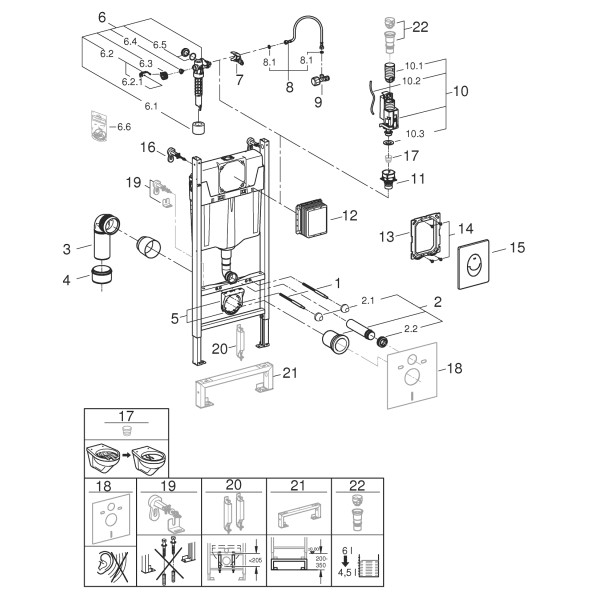 Rezervor WC Grohe Rapid SL 38745001