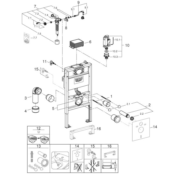 Rezervor WC Grohe Rapid SL 38948000