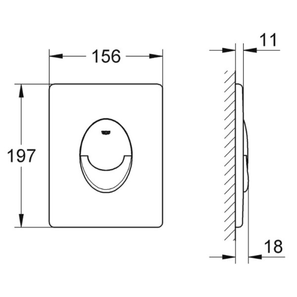 Clapeta WC Grohe Skate Air 38505000