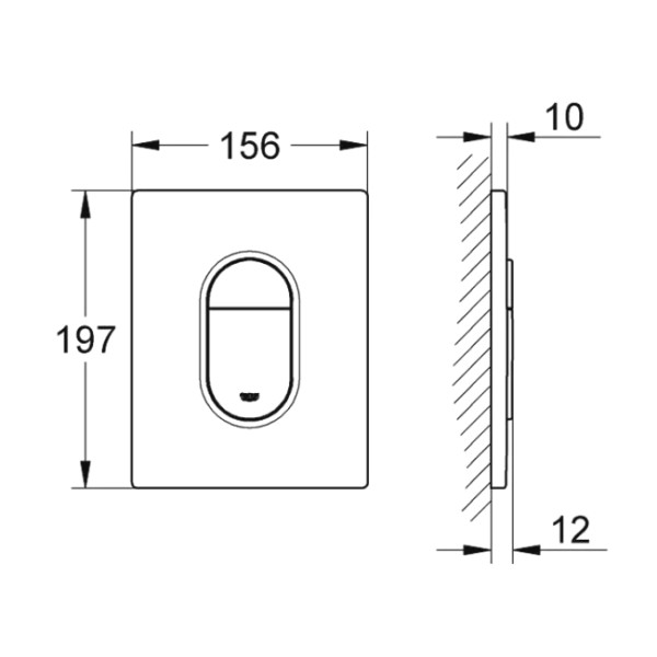 Clapeta WC Grohe Arena Cosmopolitan 38844000