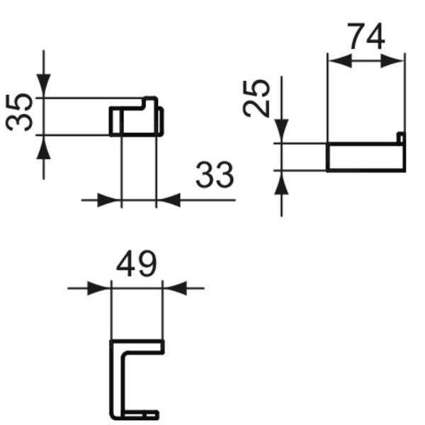 Cuier baie Ideal Standard Atelier Conca T4506A2