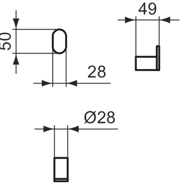 Cuier baie Ideal Standard Atelier Conca T4507A5