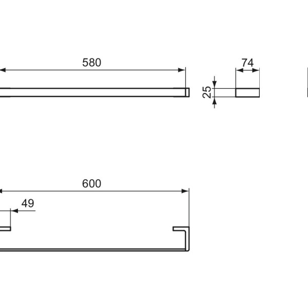Вешалка для полотенец Ideal Standard Atelier Conca T4498A5