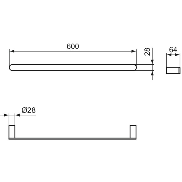 Вешалка для полотенец Ideal Standard Atelier Conca T4499A5