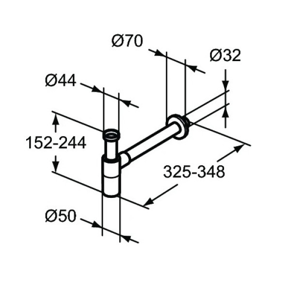 Sifon pentru lavoar Ideal Standard Atelier T4441A5