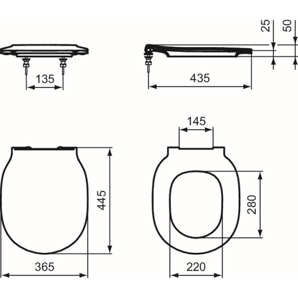 Capac WC Ideal Standard Atelier Connect Air Slim Soft-Close E036601