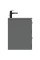 Dulap cu lavoar Ideal Standard i.life B 80cm Quartz Grey Matt