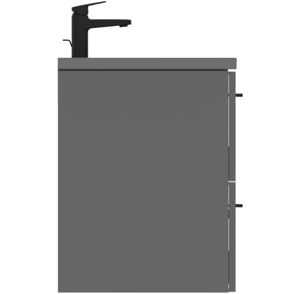 Dulap cu lavoar Ideal Standard i.life B 80cm Quartz Grey Matt