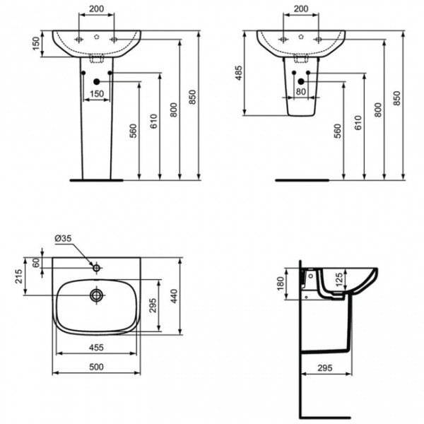 Lavoar Ideal Standard I.Life T470701