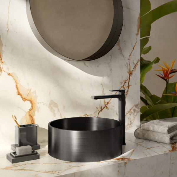 Смеситель для раковины Newform Rise-Up 74015.01.093 Black Matt