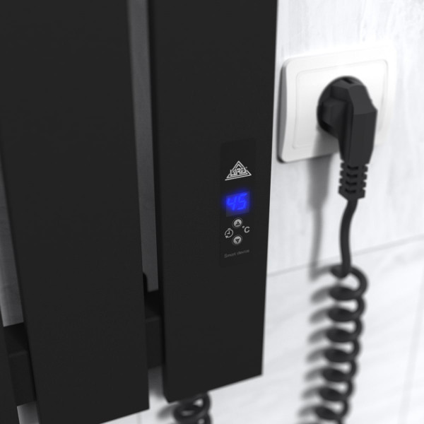 Полотенцесушитель электрический Laris Boston CK5 398х1200 Black R