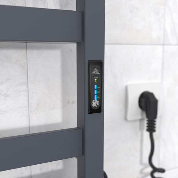 Calorifer baie portprosop electric Laris Zebra Kvatro CK8 500х800 Grafit R