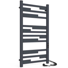 Calorifer baie portprosop electric Laris Zebra Tetris CK10 500х1000 Grafit R