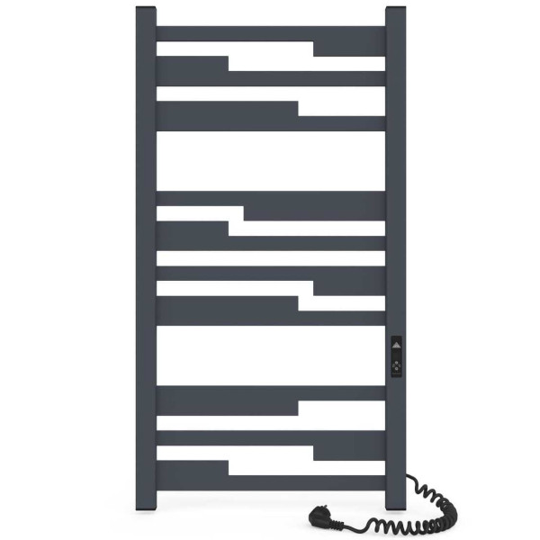 Calorifer baie portprosop electric Laris Zebra Tetris CK10 500х1000 Grafit R