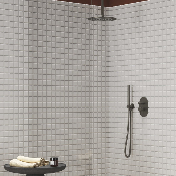 Cap fix de dus rotund tropical Ravak X07P699 Graphite