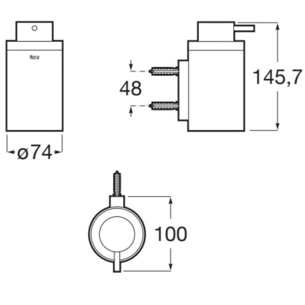 Dozator sapun lichid Roca Hotels Round A817596C00