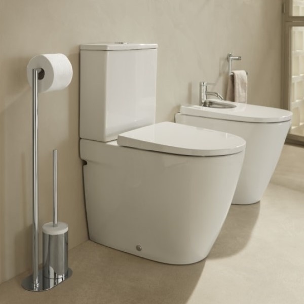 Suport stativ pentru hartie igienica si perie de toaleta Roca Hotels Round A817588C00