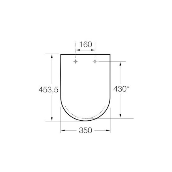 Capac WC Roca The Gap Soft Close A801472004