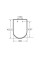 Capac WC Roca The Gap Palo Square Slim A801472003