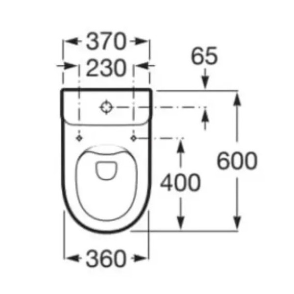 Capac WC Roca Meridian Soft Close A8012AC00B