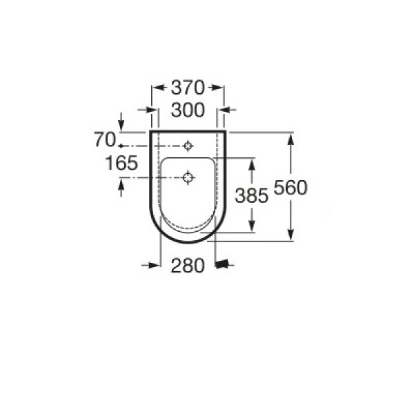 Capac bideu Roca Inspira Round Soft Close A80652200B