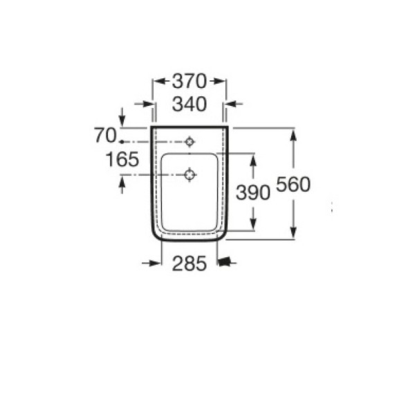 Capac bideu Roca Inspira Square Soft Close A80653265B