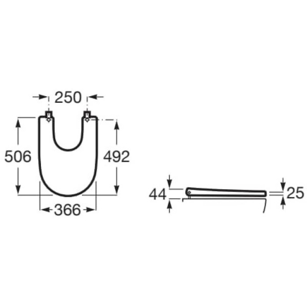 Capac bideu Roca Ona Soft Close A806E12621