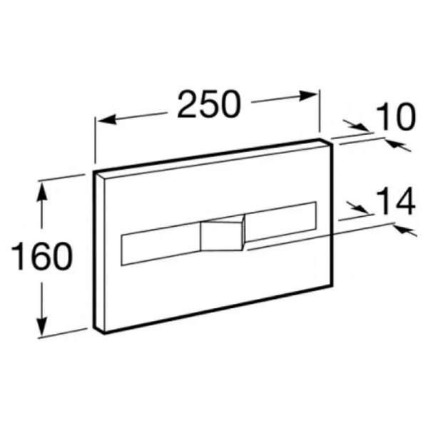 Clapeta WC Roca PL2 A890096001