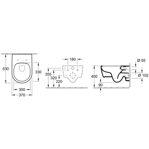 Vas WC Villeroy & Boch Avento Slimseat