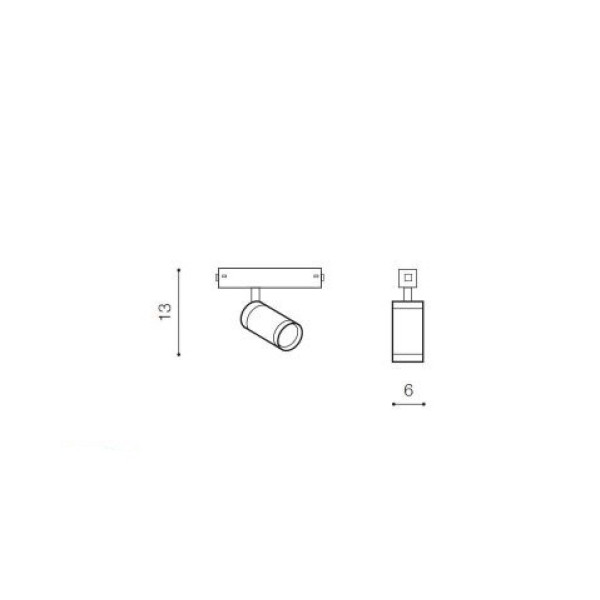 Corp de iluminat Azzardo Beta Makita 230V track Magnetic 20W 4000K AZ5202