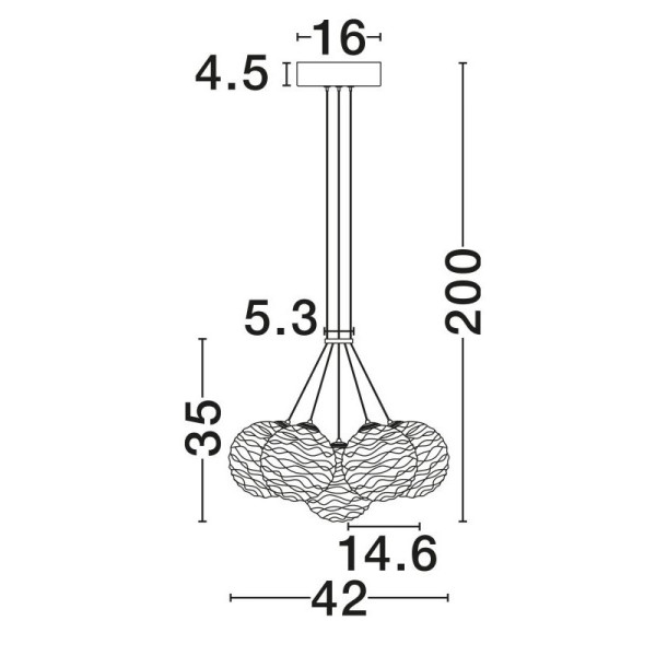 Lustra Nova Luce Blazik 9214168