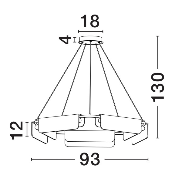 Suspensie Nova Luce Aider 9019759