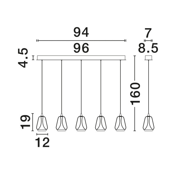  Lustra Nova Luce Alish 9124101