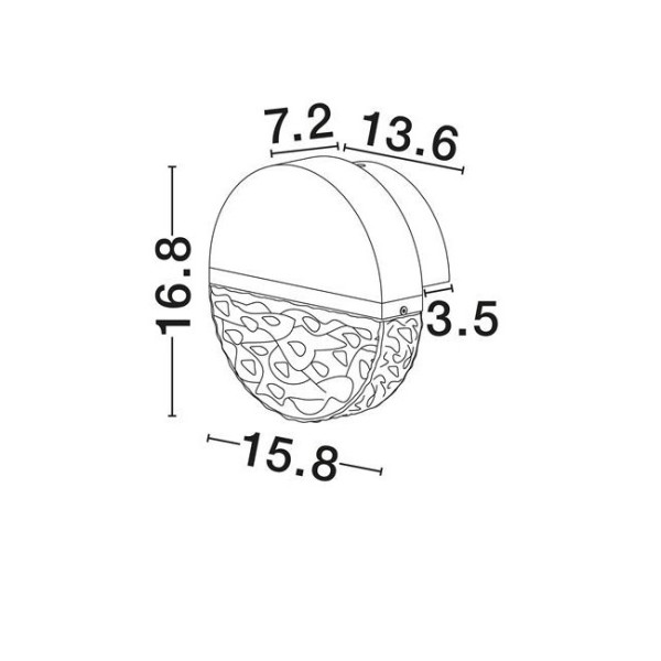 Aplica Nova Luce Dorin 9214196