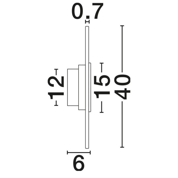 Aplica Nova Luce Marzio 9019749