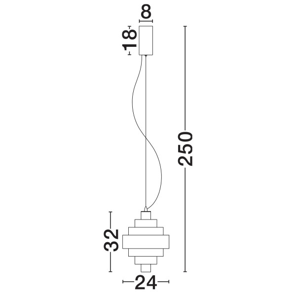 Suspensie Nova Luce Mindy 9190302