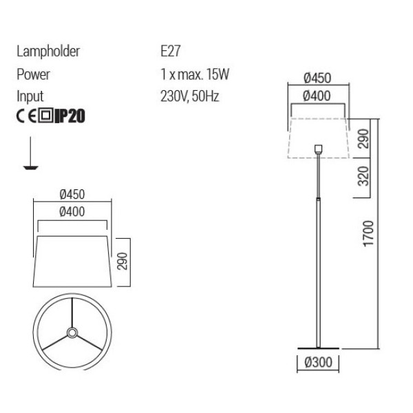 Lampadar Redo Group Nemia 01-4654