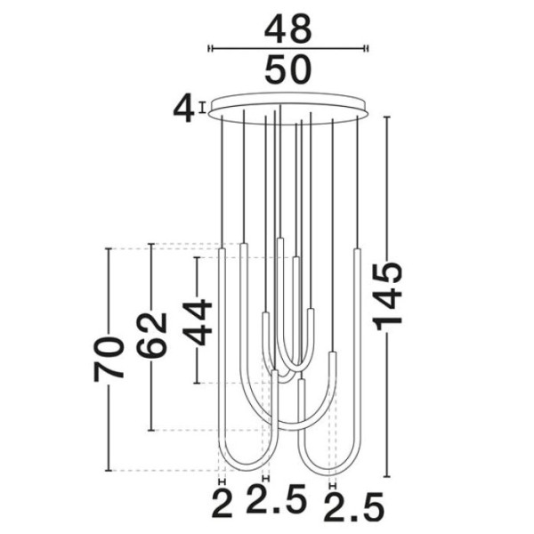 Lustra Nova Luce Topaz 9100150