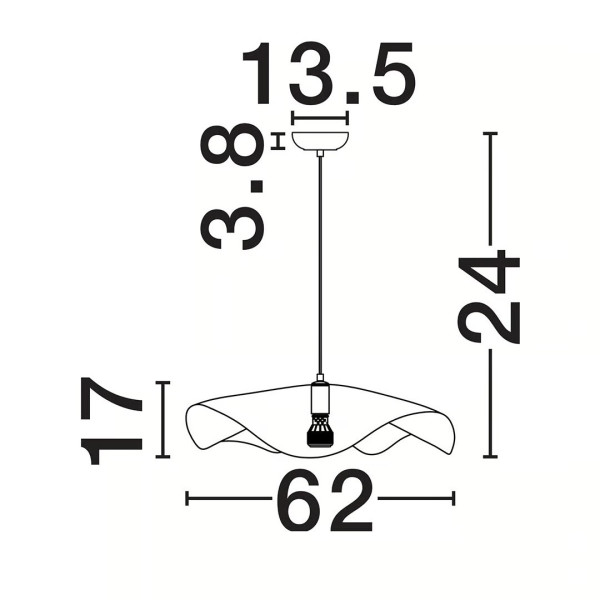 Lustra Nova Luce Wabi 9070620