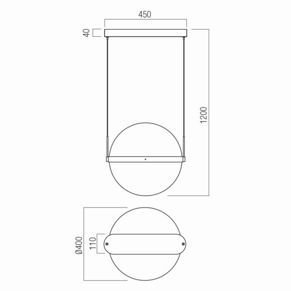Suspensie Redo Group Atlas 01-4372