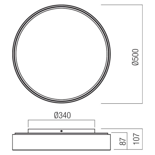 Plafoniera Redo Group Hover 01-4466